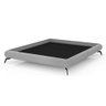 Cama Casal Japonesa Pés Alumínio Haru Linho Cinza - Sallar Home - 5