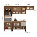 Ver imagem 4 de Cozinha Modulada 5pçs com Paneleiro Torre Quente Firenze - Amêndola Touch/ Nude Prime Tx Demóbile