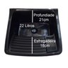 Tanque de Lavanderia 22L com Balcão Preto Pés Retro Montado - 4