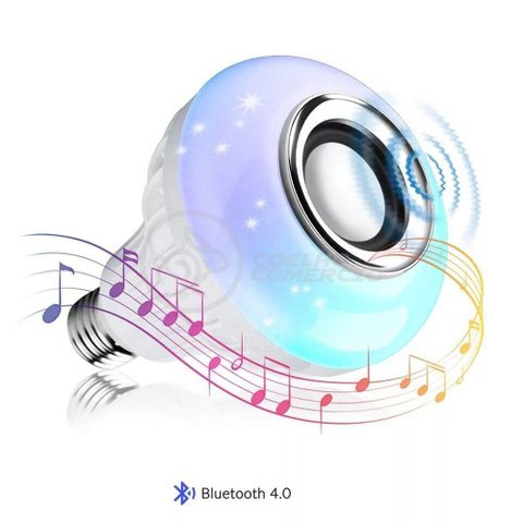 Lâmpada Led 12w E27 Rgb Colorida com Caixa de Som