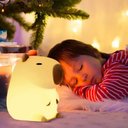 Ver mais imagens de Luminaria Abajur Mesa Capivara Touch Muda de Cor Usb Recarregavel Iluminaçao Decoraçao Quarto Sala C