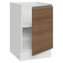 Ver imagem 6 de Balcão de Cozinha 50cm 1 Porta (sem Tampo) Branco/rustic Glamy Madesa
