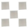Kit 5 Grades de Ventilação Encaixe Quadrada 15x15cm Ventokit - 1