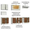 Ver imagem 5 de Armário de Cozinha Completa 280cm Branco/Rustic/Branco Genova Madesa 04