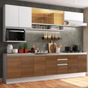Ver imagem 1 de Armário de Cozinha Completa 280cm Branco/Rustic/Branco Genova Madesa 04