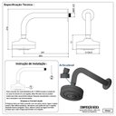Ver imagem 3 de Chuveiro Ducha Autolimpante Articulável Redondo Preto Aquecimento Solar e Gás 70º C