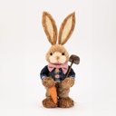 Ver imagem 1 de Coelho de Páscoa Coelhinho Carregando Cenoura Decoração 35cm