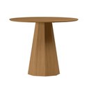 Ver imagem 3 de Conjunto Sala de Jantar Mesa Isis 100x100 sem Vidro 4 Cadeiras Carol Ype/veludo Nude