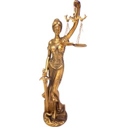 Estátua Dama Da Justiça Têmis Deusa 40 cm Símbolo Do Direito - 1
