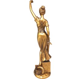 Estátua Dama Da Justiça Têmis Deusa 40 cm Símbolo Do Direito - 4
