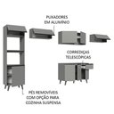 Ver mais imagens de Armário De Cozinha Completa 340cm Cinza Nice 01 Cinza