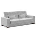 Ver imagem 1 de Sofá Cama Decorativo 210cm Beesley Suede Cinza - Gran Belo