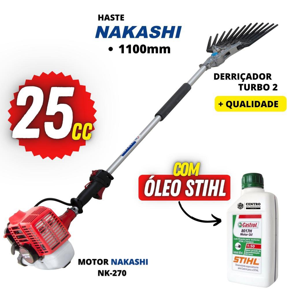 Derriçadeira de Café Nakashi DT2L270N Braço de 1100mm e Garra Forte + Óleo Castrol Stihl - 9