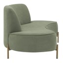 Ver imagem 7 de Sofá Orgânico 2 Lugares 150cm Argos Pés Ouro Fosco Linho Verde - Nexta Casa
