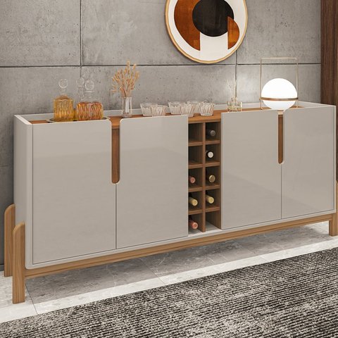 Buffet Aparador 190cm 4 Portas com Adega Lizz