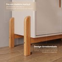 Ver imagem 7 de Buffet Aparador 190cm 4 Portas com Adega Lizz Bege/Off White/Cedro