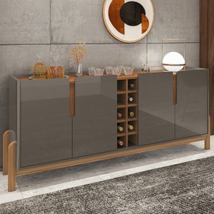 Buffet Aparador 190cm 4 Portas com Adega Lizz 