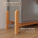 Ver mais imagens de Buffet Aparador 190cm 4 Portas com Adega Lizz Cinza/Perola/Cedro