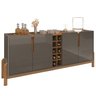 Buffet Aparador 190cm 4 Portas com Adega Lizz  - 3