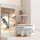 Ver mais imagens de Guarda-Roupa Infantil 2 Portas 4 Gavetas com Espelho 100% MDF 110cm Auris Espresso Móveis Branco/Rosa/Azul/Lilás