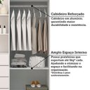 Ver imagem 4 de Guarda-Roupa Infantil 2 Portas 4 Gavetas com Espelho 100% MDF 110cm Auris Espresso Móveis Branco/Rosa/Azul/Lilás