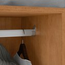 Ver imagem 3 de Guarda-Roupas Casal Alonzo 6 Portas 4 Gavetas s/ Espelho 100% MDF c/ Pés - Lp - Rei de Casa Amendoa