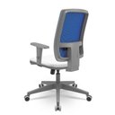 Ver imagem 2 de Cadeira Brizza Diretor Grafite Tela Azul Assento Aero Branco Base Relaxplax Piramidal - 66326