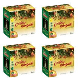 Kit 4 Cortina Pingente Arvore Branca 108 Leds 4m Bivolt - 1