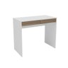 Mesa P/ Computador 2 Gavetas 90Cm Tijuca Branco/Castanho - 4
