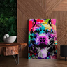 Quadro Decorativo Pitbull Colorido Canvas 60x90 50x70 Sala:50x70 - 3