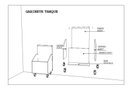 Ver imagem 3 de Encaixe para Lavanderia Multiuso com Rodinhas Armários Nicho Embutir Gabinete Tanque com Alça
