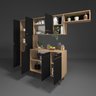 Cozinha Compacta C/ Armário E Balcão Industrial Lamina e Preta C/ Detalhes Cobre - 9