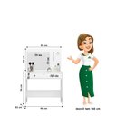 Ver imagem 5 de Penteadeira Camarim Ideal 2 Gavetas com Espelho Iluminação LED Branco