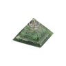 Orgonite Pirâmide 4cm Saúde - Esmeralda e Quartzo Verde - 1