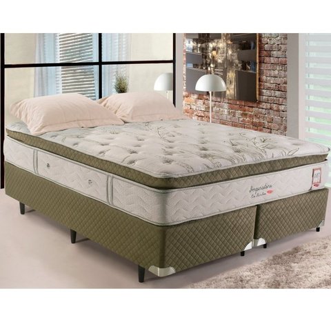 Cama Box Queen Molas Ensacadas 158x198x34cm Imperatore Eco Bambu 