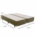 Ver mais imagens de Cama Box Queen Molas Ensacadas 158x198x34cm Imperatore Eco Bambu 
