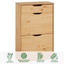 Ver imagem 2 de Sapateira Basculante Madeira 3 Gavetas 12 Pares Basil Idimex