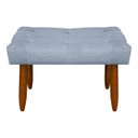 Ver imagem 1 de Banqueta Puff Retangular Requinte para Sala Quarto Bouclê:bouclê Azul Bebê