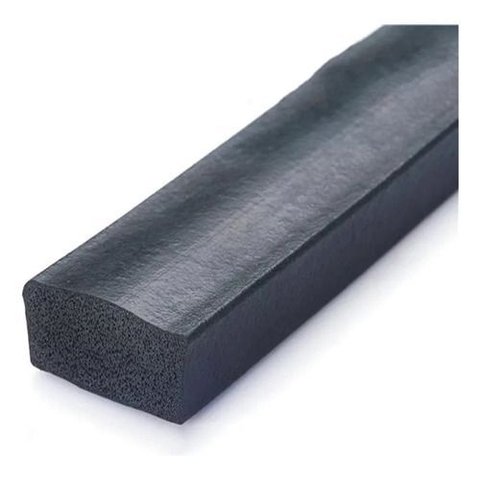 Perfil de Borracha Esponjoso Vedação Macio 5x75mm - 1m