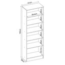 Ver imagem 7 de Guarda Roupa Casal Ecom 2 com Multiuso Golden com Cômoda Montividéu Café - Demóbile