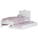 Ver imagem 3 de Cama de Solteiro + Auxiliar Meninas Segurança 100% MDF Nina: Branco