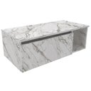 Ver imagem 6 de Conjunto Para Banheiro Gabinete E Espelheira BN3601x02 Marmore Branco Tecno Mobili