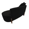 Namoradeira Sofá Feijão Luna Orgânica Suede Preto - 4