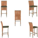 Ver imagem 3 de Mesa Bistro e 2 Banquetas Roma Fendi Corda Náutica 13 Trama Original