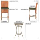 Ver imagem 2 de Mesa Bistro e 2 Banquetas Roma Fendi Corda Náutica 13 Trama Original