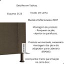 Ver imagem 3 de Cabeceira de Cama Box Estofada 160 Cm Queen Viviane Linho