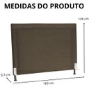 Ver imagem 6 de Cabeceira de Cama Box Estofada 160 Cm Queen Viviane Linho
