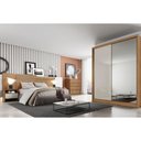 Ver imagem 3 de Cabeceira Cama Box Madeirado Casal Prime C/ 2 Mesas Branco - Novo Horizonte