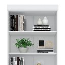 Ver imagem 6 de Estante Prateleira de Livro 2 Gavetas Multiuso 183 Altura Morrison -Branco Branco - ÉdeCasaMóveis                                              