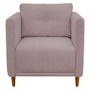 Ver imagem 5 de Kit 2 Poltronas Decorativa Luxo para Sala Recepção Consultório Escritório Aviv Linho Premium